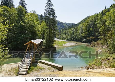 "Footbridge crossing the Ammer River, Ammerschlucht, Peiting, Pfaffenwinkel region, Upper Bavaria, Bavaria, Germany, Europe" View Large Photo Image Stock Image - "Footbridge crossing the Ammer River, Ammerschlucht, Peiting, Pfaffenwinkel region, Upper Bavaria, Bavaria, Germany, Europe". Fotosearch