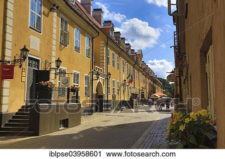 Stock Image - "Former barracks, Tornastrasse or Torna iela, Riga, Latvia, Europe". Fotosearch