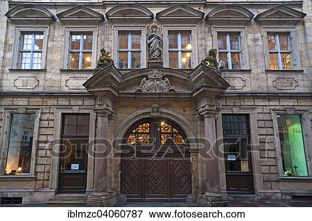 "Former Bibra Palais, 1714-1716, coat of arms of the von Bibra family, with the Immaculata above, Bamberg, Upper Franconia, Bavaria, Germany, Europe" View Large Photo Image Stock Photo - "Former Bibra Palais, 1714-1716, coat of arms of the von Bibra family, with the Immaculata above, Bamberg, Upper Franconia, Bavaria, Germany, Europe". Fotosearch