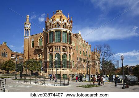 "Former Hospital de la Santa Creu i Sant Pau, Catalan Art Nouveau, Modernisme, UNESCO World Heritage Site, Eixample, Barcelona, ​​Catalonia, Spain, Europe" View Large Photo Image Stock Photo - "Former Hospital de la Santa Creu i Sant Pau, Catalan Art Nouveau, Modernisme, UNESCO World Heritage Site, Eixample, Barcelona, ​​Catalonia, Spain, Europe". Fotosearch