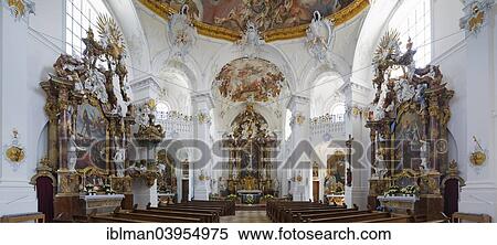 Stock Photography - "Former monastery church, Church of St. Marinus and Anianus, Rott am Inn, Upper Bavaria, Bavaria, Germany, Europe". Fotosearch