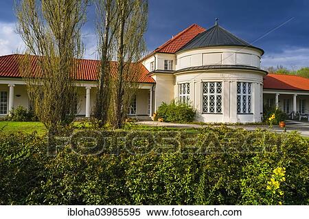 "Former mud bath building, Bad Saarow, Brandenburg, Germany, Europe" View Large Photo Image Stock Photography - "Former mud bath building, Bad Saarow, Brandenburg, Germany, Europe". Fotosearch