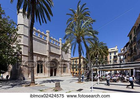 Former Sa Llotja maritime trading exchange, Catalan Gothic facade, currently exhibitions space for arts and culture, Placa de la Llotja, old town, Ciutat Antiga, Palma de Mallorca, Majorca, Balearic Islands, Spain, Europe View Large Photo Image Stock Photography - Former Sa Llotja maritime trading exchange, Catalan Gothic facade, currently exhibitions space for arts and culture, Placa de la Llotja, old town, Ciutat Antiga, Palma de Mallorca, Majorca, Balearic Islands, Spain, Europe. Fotosearch