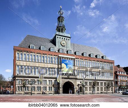 Stock Photography - "Former Town Hall, today East Frisian museum, Emden, East Frisia, Lower Saxony, Germany, Europe". Fotosearch