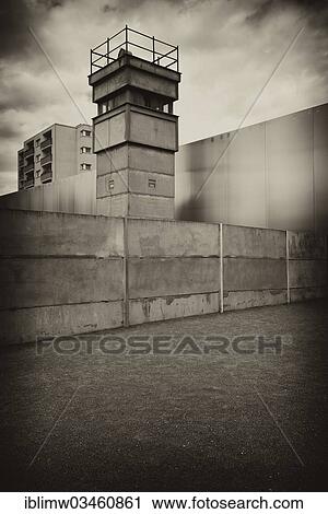 "Former watchtower, NVA border guards, border strip, death strip, enclosing steel wall, remains of walls, Berlin Wall Memorial, Bernauer Strasse, Berlin, Berlin, Germany, Europe" View Large Photo Image Stock Image - "Former watchtower, NVA border guards, border strip, death strip, enclosing steel wall, remains of walls, Berlin Wall Memorial, Bernauer Strasse, Berlin, Berlin, Germany, Europe". Fotosearch