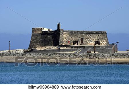 "Fort Castillo de San Gabriel, Arrecife, Lanzarote, Canary Islands, Spain, Europe" View Large Photo Image Stock Photo - "Fort Castillo de San Gabriel, Arrecife, Lanzarote, Canary Islands, Spain, Europe". Fotosearch