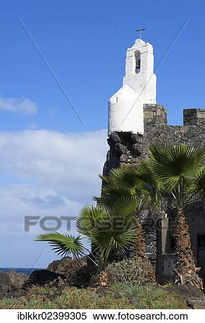 Stock Photography - "Fort in Garachico, Tenerife, Canary Islands, Spain, Europe". Fotosearch