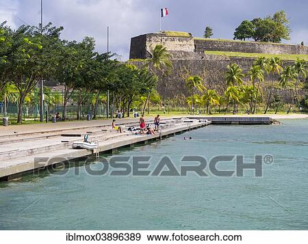 Stock Photo - "Fort Louis, Fort de France, Windward Islands, Lesser Antilles, Martinique, North America". Fotosearch