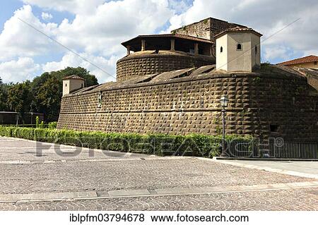 Stock Photo - "Fortezza da Basso or Fortezza di San Giovanni Battista, UNESCO World Heritage site, Florence, Tuscany, Italy, Europe". Fotosearch