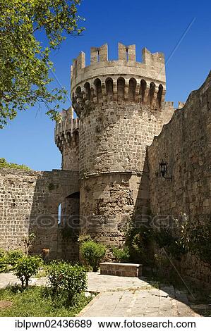 "Fortifications of the 14th century medieval palace of the Grand Master of the Knights of St John, UNESCO World Heritage Site, Rhodes, Greece, Europe" View Large Photo Image Stock Photo - "Fortifications of the 14th century medieval palace of the Grand Master of the Knights of St John, UNESCO World Heritage Site, Rhodes, Greece, Europe". Fotosearch