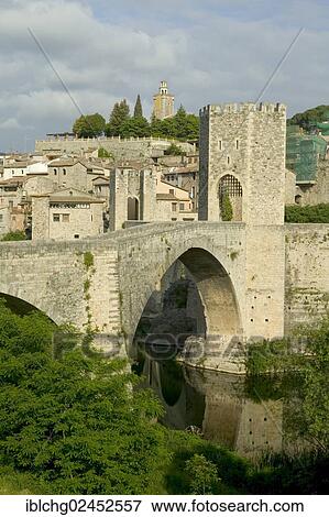 "Fortified bridge, Besalu, Catalonia, Spain, Europe" View Large Photo Image Stock Photo - "Fortified bridge, Besalu, Catalonia, Spain, Europe". Fotosearch