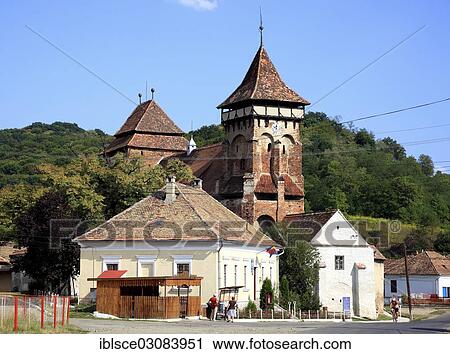 Stock Image - "Fortified Church of Valea Viilor, Valea Viilor, Sibiu County, Transylvania, Romania, Europe". Fotosearch