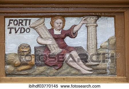 "Fortitudo, Lain for bravery, wood carving, Alte Lateinschule Alfeld building, Alfeld, Lower Saxony, Germany, Europe" View Large Photo Image Stock Photography - "Fortitudo, Lain for bravery, wood carving, Alte Lateinschule Alfeld building, Alfeld, Lower Saxony, Germany, Europe". Fotosearch