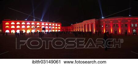 "Fortress lights on Ehrenbreitstein Fortress, Koblenz, Rhineland-Palatinate, France, Europe" View Large Photo Image Stock Image - "Fortress lights on Ehrenbreitstein Fortress, Koblenz, Rhineland-Palatinate, France, Europe". Fotosearch