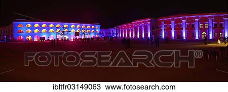 "Fortress lights on Ehrenbreitstein Fortress, Koblenz, Rhineland-Palatinate, France, Europe" View Large Photo Image Stock Image - "Fortress lights on Ehrenbreitstein Fortress, Koblenz, Rhineland-Palatinate, France, Europe". Fotosearch