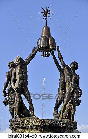 "Fountain figures of young men holding heraldic symbols of the Montalto, Fontana del Quadrato o dei Mori or Fountain of the Four Moors, Giardino all 'Italiana, Italian gardens of Villa Lante, Bagnaia, Lazio, Italy, Europe" View Large Photo Image Stock Image - "Fountain figures of young men holding heraldic symbols of the Montalto, Fontana del Quadrato o dei Mori or Fountain of the Four Moors, Giardino all 'Italiana, Italian gardens of Villa Lante, Bagnaia, Lazio, Italy, Europe". Fotosearch