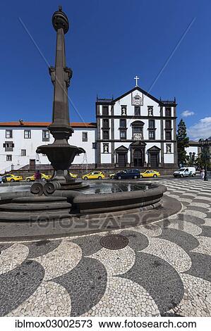 "Fountain in front of the Igreja Sao Joao church, Praco do Municipio, Santa Luzia, Funchal, Madeira, Portugal, Europe" View Large Photo Image Stock Image - "Fountain in front of the Igreja Sao Joao church, Praco do Municipio, Santa Luzia, Funchal, Madeira, Portugal, Europe". Fotosearch