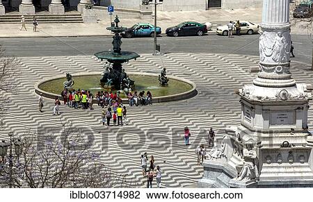 "Fountain in Praca Rossio square, Baixa, Lisbon, Lisbon District, Portugal, Europe" View Large Photo Image Stock Image - "Fountain in Praca Rossio square, Baixa, Lisbon, Lisbon District, Portugal, Europe". Fotosearch