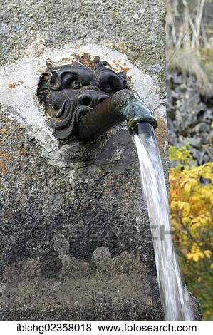 "Fountain in Queyrieres, Haute Loire, Auvergne, France, Europe" View Large Photo Image Stock Photo - "Fountain in Queyrieres, Haute Loire, Auvergne, France, Europe". Fotosearch