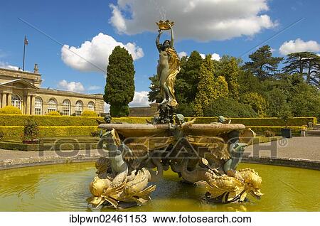 Stock Image - "Fountain, Italian Garden, Blenheim Palace, England, United Kingdom, Europe". Fotosearch