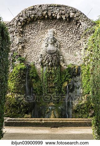 "Fountain of Aphrodite of Ephesus, Villa d'Este, UNESCO World Heritage Site, Tivoli, Lazio, Italy, Europe" View Large Photo Image Stock Photo - "Fountain of Aphrodite of Ephesus, Villa d'Este, UNESCO World Heritage Site, Tivoli, Lazio, Italy, Europe". Fotosearch