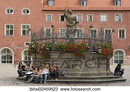 "Fountain of Justice, New Waag or administrative court, Haidplatz square, old town of Regensburg, Upper Palatinate, Bavaria, Germany, Europe" View Large Photo Image Stock Image - "Fountain of Justice, New Waag or administrative court, Haidplatz square, old town of Regensburg, Upper Palatinate, Bavaria, Germany, Europe". Fotosearch