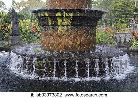 Stock Image - "Fountains at the Tirta Gangga Water Temple, Bali, Indonesia, Asia". Fotosearch