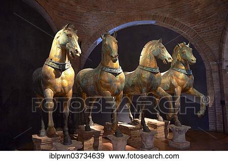 "Four bronze horses, St Mark's Basilica, Venice, Veneto, Italy, Europe" View Large Photo Image Stock Photo - "Four bronze horses, St Mark's Basilica, Venice, Veneto, Italy, Europe". Fotosearch