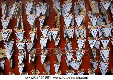 "Foxes heads on sale as good luck charmes a shop, votive offerings, Fushimi Inari Taisha Shinto shrine, Fushimi, Kyoto, Kinki region, Japan, Asia" View Large Photo Image Stock Image - "Foxes heads on sale as good luck charmes a shop, votive offerings, Fushimi Inari Taisha Shinto shrine, Fushimi, Kyoto, Kinki region, Japan, Asia". Fotosearch
