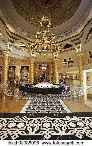 "Foyer of the luxury hotel Jumeirah Zabeel Zaray, The Palm, Dubai, Emirate of Dubai, United Arab Emirates, Asia" View Large Photo Image Stock Photograph - "Foyer of the luxury hotel Jumeirah Zabeel Zaray, The Palm, Dubai, Emirate of Dubai, United Arab Emirates, Asia". Fotosearch