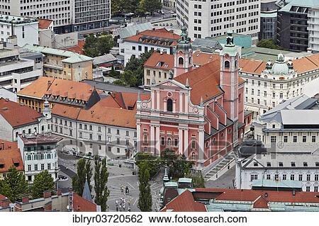 "Franciscan Church or Church of the Annunciation, Preseren trg square, Ljubljana, Slovenia, Europe" View Large Photo Image Stock Image - "Franciscan Church or Church of the Annunciation, Preseren trg square, Ljubljana, Slovenia, Europe". Fotosearch