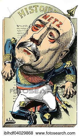 "Francois-Achille Bazaine, marshal in the Franco-Prussian War or Franco-German War, 1870-71, political caricature, 1882, by Alphonse Hector Colomb pseudonym B. Moloch, a French caricaturist" View Large Photo Image Stock Photo - "Francois-Achille Bazaine, marshal in the Franco-Prussian War or Franco-German War, 1870-71, political caricature, 1882, by Alphonse Hector Colomb pseudonym B. Moloch, a French caricaturist". Fotosearch