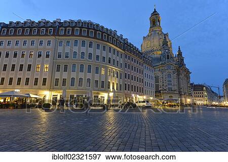 "Frauenkirche, Church of Our Lady and the Neumarkt Quartier at dusk, Dresden, Saxony, Germany, Europe" View Large Photo Image Stock Photo - "Frauenkirche, Church of Our Lady and the Neumarkt Quartier at dusk, Dresden, Saxony, Germany, Europe". Fotosearch