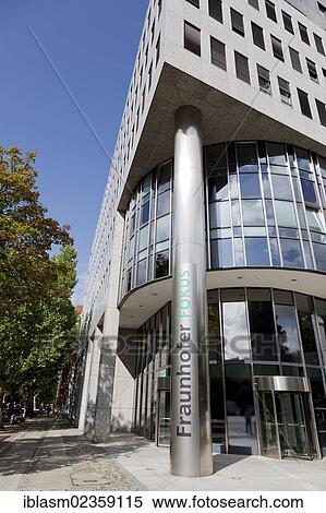 Stock Photography - "Fraunhofer Fokus, Fraunhofer Institute for Open Communication Systems, Berlin, Germany, Europe". Fotosearch