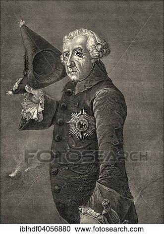 Stock Image - "Frederick II., or Frederick the Great, historical illustration". Fotosearch