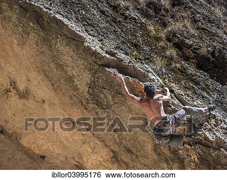 "Free climber on a ridge, Cordillera Real, La Paz, Bolivia, South America" View Large Photo Image Stock Photograph - "Free climber on a ridge, Cordillera Real, La Paz, Bolivia, South America". Fotosearch