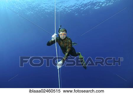Stock Photography - "Freediver, Mediterranean Sea, Kas, Kas, Turkey, Asia". Fotosearch