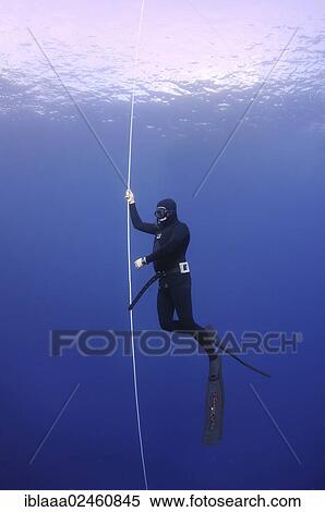 Stock Photography - "Freediver, Mediterranean Sea, Kash, Turkey, Asia". Fotosearch