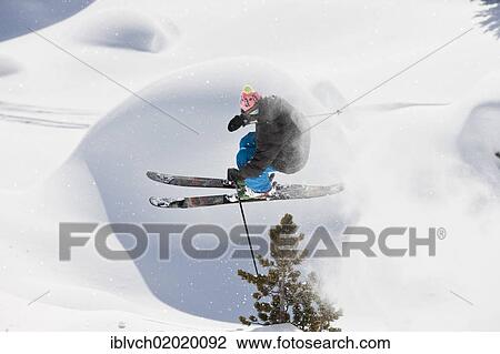 "Freerider, skier jumping, snowy landscape, northern Tyrol, Austria, Europe" View Large Photo Image Stock Image - "Freerider, skier jumping, snowy landscape, northern Tyrol, Austria, Europe". Fotosearch