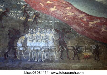 "Fresco, poor souls in hell, in Tiganesti Monastery, Ciolpani, Snagov, Grosse Walachei, Romania, Europe" View Large Photo Image Picture - "Fresco, poor souls in hell, in Tiganesti Monastery, Ciolpani, Snagov, Grosse Walachei, Romania, Europe". Fotosearch