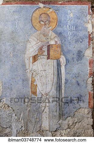 Picture - "Fresco, St. Nicholas Church or Noel Baba Kilisesi, Demre, Lycia, Province of Antalya, Turkey, Asia". Fotosearch