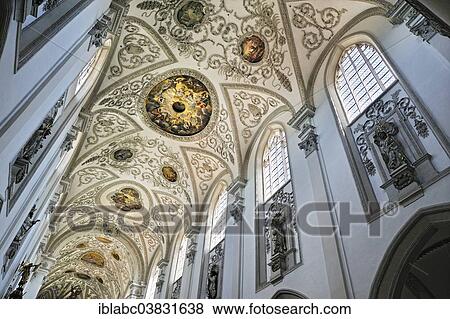 "Frescoed ceiling, Parish Church of the Assumption of the Blessed Virgin Mary, inaugurated in 1466, Landsberg am Lech, Bavaria, Germany, Europe" View Large Photo Image Stock Photo - "Frescoed ceiling, Parish Church of the Assumption of the Blessed Virgin Mary, inaugurated in 1466, Landsberg am Lech, Bavaria, Germany, Europe". Fotosearch