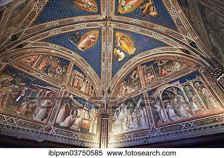 "Frescoes in the Sacristy depicting the life of Saint Benedict dating from 1387 and commissioned by Benedetto degli Alberti, San Miniato al Monte Basilica, Florence, Italy, Europe" View Large Photo Image Stock Photography - "Frescoes in the Sacristy depicting the life of Saint Benedict dating from 1387 and commissioned by Benedetto degli Alberti, San Miniato al Monte Basilica, Florence, Italy, Europe". Fotosearch