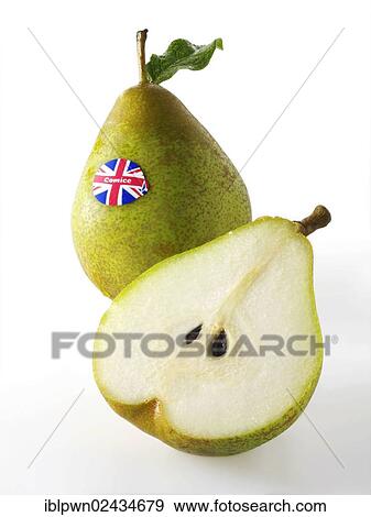 "Fresh British comice pears, whole and cut" View Large Photo Image Stock Photo - "Fresh British comice pears, whole and cut". Fotosearch
