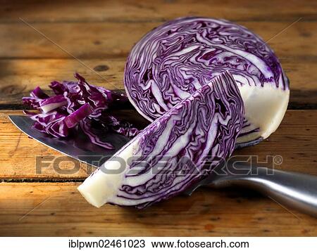 Fresh cut red cabbage View Large Photo Image Stock Image - Fresh cut red cabbage. Fotosearch