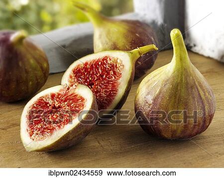 "Fresh figs, whole and cut" View Large Photo Image Stock Photo - "Fresh figs, whole and cut". Fotosearch