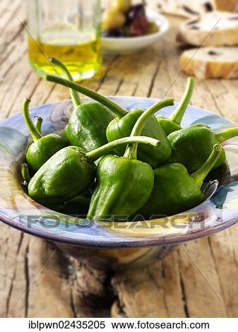 Fresh Padron peppers View Large Photo Image Stock Photography - Fresh Padron peppers. Fotosearch