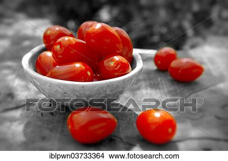 Picture - Fresh Plum tomatoes. Fotosearch