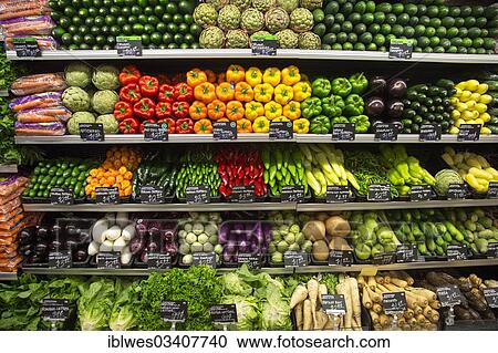 "Fresh vegetables at a whole foods supermarket, Detroit, Michigan, United States, North America" View Large Photo Image Stock Image - "Fresh vegetables at a whole foods supermarket, Detroit, Michigan, United States, North America". Fotosearch