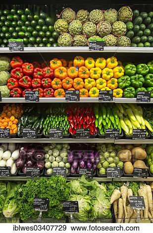 "Fresh vegetables at a whole foods supermarket, Detroit, Michigan, United States, North America" View Large Photo Image Stock Photo - "Fresh vegetables at a whole foods supermarket, Detroit, Michigan, United States, North America". Fotosearch